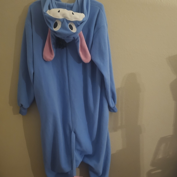 Adorable Blue Eeyore Kids One Piece Footie - Picture 11 of 11